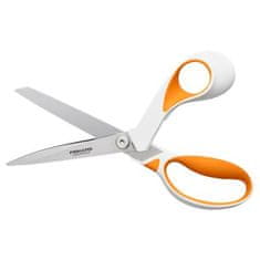 FISKARS Nožnice "RazorEdge Softgrip", oranžová-biela, 23 cm, 1070079