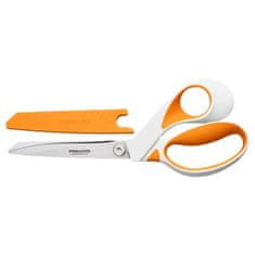 FISKARS Nožnice "RazorEdge Softgrip", oranžová-biela, 23 cm, 1070079