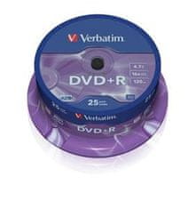 DVD+R AZO 4,7 GB, 16x, spindle 25 ks