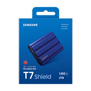 SAMSUNG Portable SSD T7 Shield 2TB / USB 3.2 Gen 2 / USB-C / Externý / Modrý