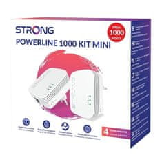 STRONG Síťový rozvod LAN po 230V 600 TRI MINI, 3 jednotky