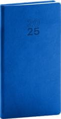 Notique Vreckový diár Aprint 2025, modrý, 9 x 15,5 cm
