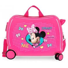 Jada Toys Detský cestovný kufor na kolieskach / odrážadlo MINNIE MOUSE Pink, 34L, 22398E1