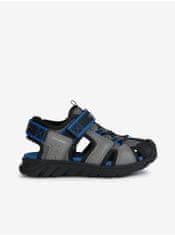 Geox Šedé chlapčenské outdoorové sandále Geox Airadyum 33