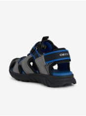 Geox Šedé chlapčenské outdoorové sandále Geox Airadyum 33