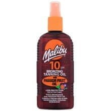 Malibu Malibu - Bronzing Tanning Oil Passion Fruit Oil SPF10 - Voděodolný opalovací olej ve spreji s olejem z marakuji 200ml 