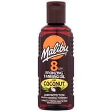 Malibu Malibu - Bronzing Tanning Oil Coconut SPF8 - Voděodolný opalovací olej s kokosovým olejem 100ml 