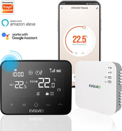 Evolveo Thermal, chytrý bezdrátový programovatelný termostat