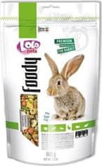 LOLO Foody kompletní krmivo pro králíky 600 g Doypack
