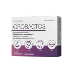 OROBACTOS orálne probiotikum s vitamínom C a vitamínom D 1×30 ks + darček