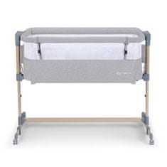 Kinderkraft SELECT Postieľka detská polohovateľná Neste Air Grey Wood, Premium