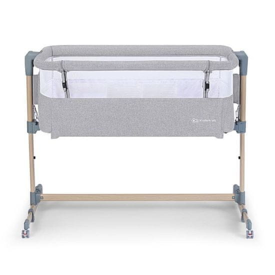 Kinderkraft SELECT Postieľka detská polohovateľná Neste Air Grey Wood, Premium