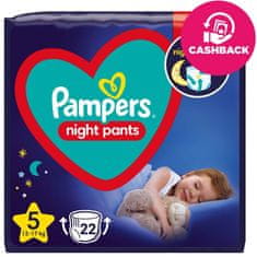 Pampers Night Pants Nohavičky plienkové jednorazové 5 (12-17 kg) 22 ks