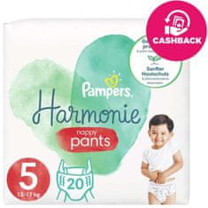 Pampers Harmonie Pants Nohavičky plienkové jednorazové 5 (12-17 kg) 20 ks