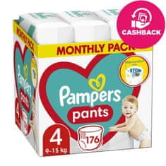 Pampers Active Baby-Dry Pants Nohavičky plienkové jednorazové 4 (9-15 kg) 176 ks - MESAČNÁ ZÁSOBA