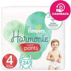 Pampers Harmonie Pants Nohavičky plienkové jednorazové 4 (9-15 kg) 24 ks