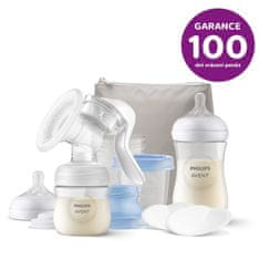 Philips Avent Odsávačka mat.ml. manuálna štartovacia sada + Sáčky na materské mlieko 180 ml 25 ks