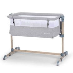 Kinderkraft SELECT Postieľka detská polohovateľná Neste Air Grey Wood, Premium