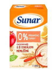 Sunar Kaša nemliečna ovocná s 8 cereáliami 220 g