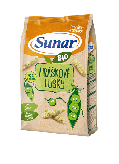 Sunar BIO Chrumky Hráškové struky 45 g