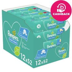 Pampers 12x Fresh Clean Obrúsky vlhčené 52 ks