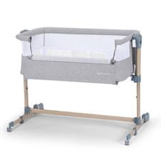 Kinderkraft SELECT Postieľka detská polohovateľná Neste Air Grey Wood, Premium