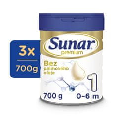 Sunar 3x Premium 1 Mlieko počiatočné 700 g