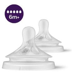 Philips Avent Cumlík Natural Response 5 rýchly prietok 6m+, 2 ks