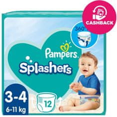 Pampers Nohavičky plienkové do vody Splashers vel.3 (12 ks) 6-11 kg