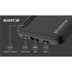 Aligator Powerbanka PBAL1050, Power Delivery 20W, QC18W - černá