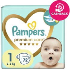 Pampers Premium Care Plienky jednorázové 1 (2-5 kg) 72 ks