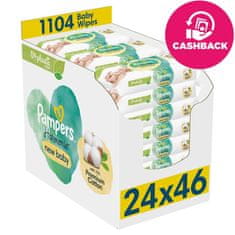 Pampers Obrúsky vlhčené Harmonie New Baby Plastic Free 24x46 ks