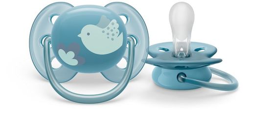 Philips Avent Cumlík Ultrasoft Premium 6-18m modrá 1 ks