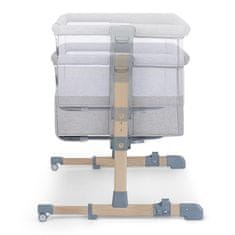 Kinderkraft SELECT Postieľka detská polohovateľná Neste Air Grey Wood, Premium