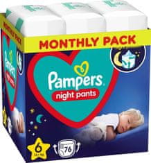 Pampers Night Pants Nohavičky plienkové jednorazové 6 (15 kg+) 76 ks - MESAČNÁ ZÁSOBA