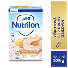 Nutrilon Pronutra piškótová mliečna kaša so 7 druhmi obilnín od uk. 8. mesiaca 225 g