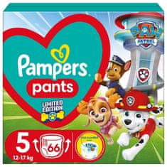 Pampers Plienky nohavičkové Active Baby Pants Paw Patrol veľ. 5 (12-17 kg) 66 ks