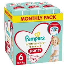 Pampers Premium Care Nohavičky plienkové veľ. 6 (15+ kg) 93 ks