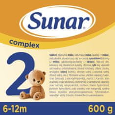 Sunar Complex 2 Mlieko pokračovacie 600 g