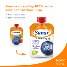 Sunar Kapsička Do ručičky čučoriedka, jablko 100 g