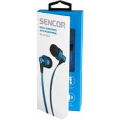 SENCOR SEP 300 MIC BLUE MET Slúchadlá