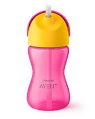 Philips Avent Hrnček 300 ml Bendy s ohybnou slamkou dievča