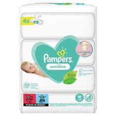 Pampers Sensitive Obrúsky vlhčené 4 balenia = 320 ks