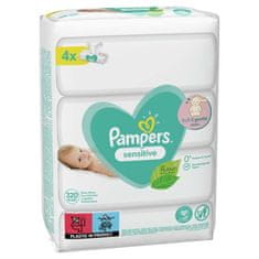 Pampers Sensitive Obrúsky vlhčené 4 balenia = 320 ks