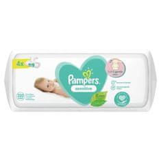 Pampers Sensitive Obrúsky vlhčené 4 balenia = 320 ks