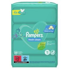 Pampers Fresh Clean XXL Vlhčené obrúsky 4x80 ks