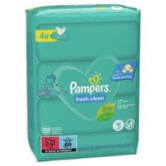 Pampers Fresh Clean XXL Vlhčené obrúsky 4x80 ks