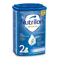 Nutrilon 2 Advanced Good Night následné dojčenské mlieko od uk. 6. mesiaca 800 g