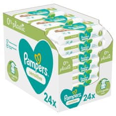 Pampers Sensitive vlhčené obrúsky Plastic Free 24 x 52 ks = 1248 ks