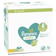 Pampers Sensitive vlhčené obrúsky Plastic Free 24 x 52 ks = 1248 ks